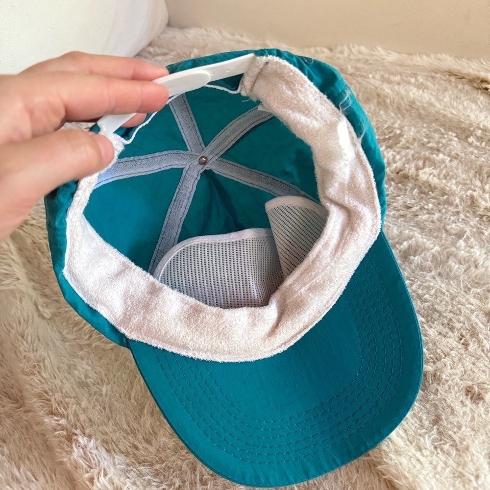 Vintage Lake Tahoe Heavenly Ski Resort Dad Cap Teal Pink - Picture 3 of 7